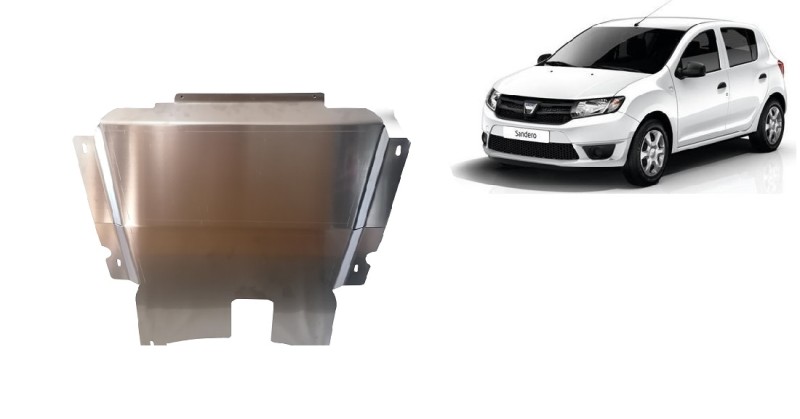 Aluminium plaque couvercle cache protection moteur Dacia Sandero (2012-2020)