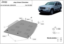 Acier plaque couvercle cache protection boîte de vitesses Jeep Grand Cherokee (2004-2010)
