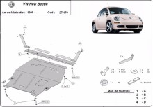 Acier plaque couvercle cache protection moteur VW Passat Alltrack - manuelle (1998-2011)