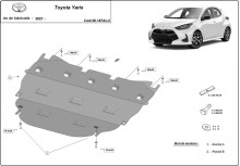 Aluminium Osłona pod silnik Toyota Yaris (2021-2026)