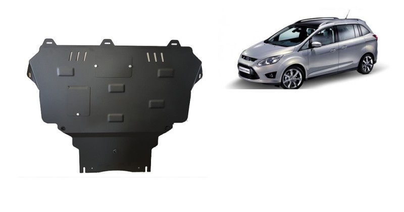 Acier plaque couvercle cache protection moteur Ford C - Max (2010-2019)