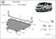 Aluminium plaque couvercle cache protection moteur Nissan NV300 (2022-2026)