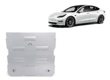 Aluminium plaque couvercle cache protection moteur Tesla Model 3 (2017-2026)