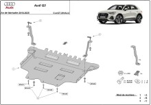 Aluminium Osłona pod silnik Audi Q3 (2018-2025)