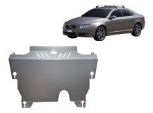 Aluminium plaque couvercle cache protection moteur Volvo S80 (2006-2016)