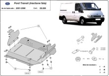 Acier plaque couvercle cache protection moteur Ford Transit - FWD (2001-2006)