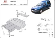 Acier plaque couvercle cache protection moteur Seat Leon (1995-2002)
