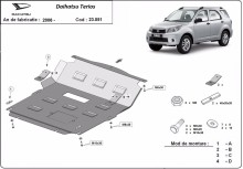 Acier plaque couvercle cache protection moteur Daihatsu Terios (2006-2018)