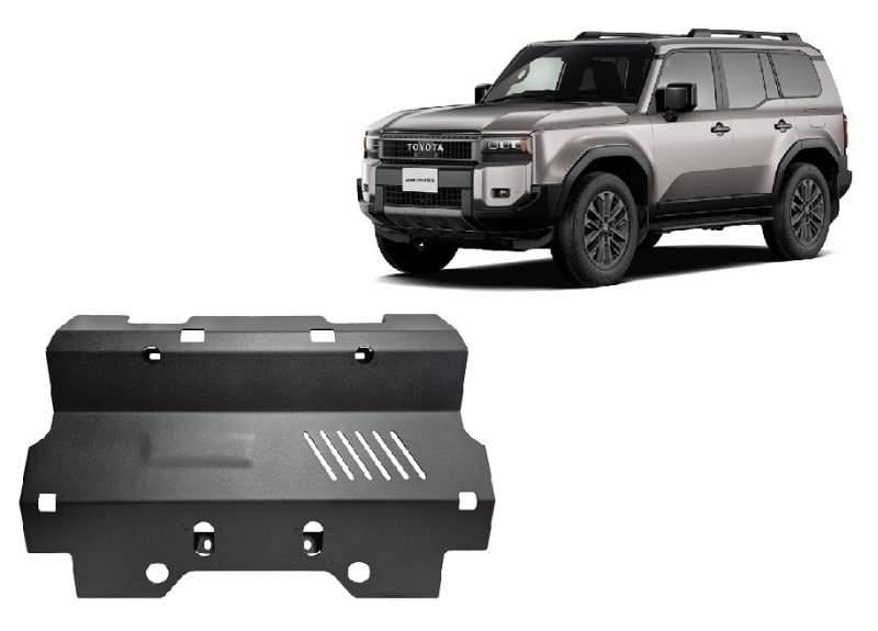 Acier plaque couvercle cache protection de radiateur Toyota Land Cruiser (2024-2026)
