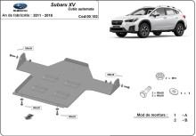 Acier plaque couvercle cache protection boîte de vitesses Subaru XV (2011-2018)