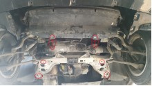 Acier plaque couvercle cache protection moteur BMW Seria 1 E81,E87 (2004-2011)
