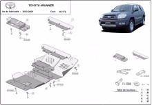 Acier plaque couvercle cache protection moteur Toyota 4Runner (2002-2009)