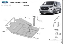 Acier plaque couvercle cache protection de AdBlue Ford Tourneo Custom (2023-2026)