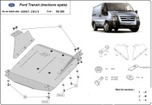 Acier plaque couvercle cache protection moteur Ford Transit - RWD (2007-2013)