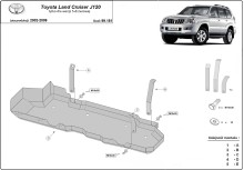 Stalowa Osłona zbiornika paliwa Toyota Land Cruiser J120 - tylko dla wersji 5-drzwiowej (2002-2009)