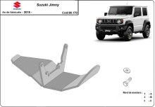 Acier plaque couvercle cache protection différentiel Suzuki Jimny (2018-2026)