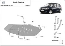 Stalowa Osłona zbiornika paliwa Dacia Sandero (2007-2012)