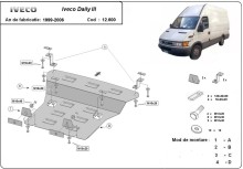 Acier plaque couvercle cache protection moteur Iveco Daily 5 (1999-2006)