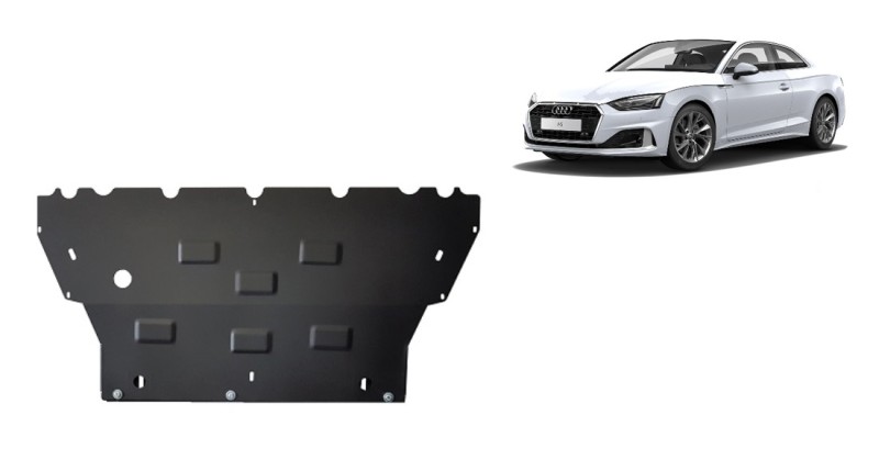 Acier plaque couvercle cache protection moteur Audi A5 (2017-2026)