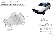 Acier plaque couvercle cache protection moteur Opel Astra J (1991-1996)