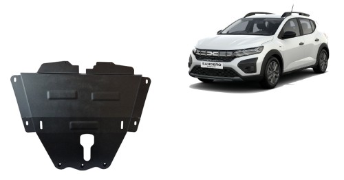 Stalowa Osłona pod silnik Dacia Sandero 3 Stepway (2021-2026)