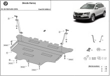 Aluminium Osłona pod silnik Skoda Karoq (2016-2026)
