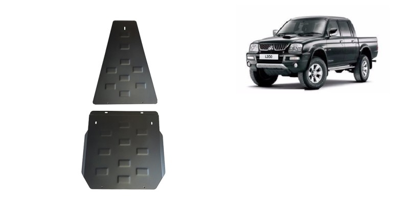 Acier plaque couvercle cache protection moteur Mitsubishi L200 (1998-2007)