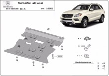 Acier plaque couvercle cache protection moteur Mercedes A-Class W176 (2011-2019)