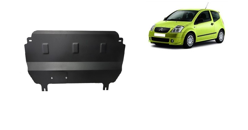 Acier plaque couvercle cache protection moteur Citroen C2 (2003-2009)
