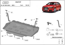 Acier plaque couvercle cache protection moteur Audi A3 (2003-2012)
