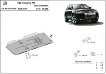 Acier plaque couvercle cache protection boîte de vitesses Volkswagen Touareg (2002-2010)