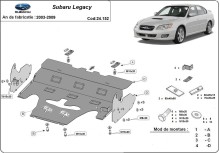 Acier plaque couvercle cache protection moteur Opel Astra L (2003-2009)