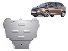 Aluminium plaque couvercle cache protection moteur Ford C-Max (2010-2019)