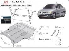 Acier plaque couvercle cache protection moteur Skoda Kamiq (1998-2004)