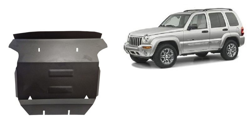 Acier plaque couvercle cache protection moteur Jeep Cherokee (2001-2008)
