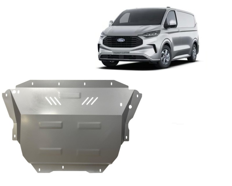 Acier plaque couvercle cache protection moteur Galvanisé Ford Transit Custom (2023-2026)