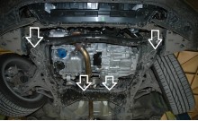 Acier plaque couvercle cache protection moteur Honda Civic (berlin) (2005-2015)