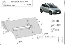 Acier plaque couvercle cache protection moteur Mercedes B-Class W246 (2004-2012)