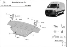 Acier plaque couvercle cache protection moteur Mercedes Sprinter (2024-2026)