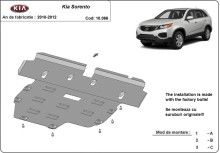 Acier plaque couvercle cache protection moteur Kia Sorento (2010-2012)