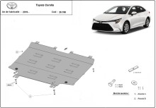 Acier plaque couvercle cache protection moteur Toyota Corolla Verso (2019-2026)