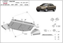 Acier plaque couvercle cache protection moteur Audi A4 B6 (2000-2005)