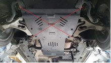 Acier plaque couvercle cache protection boîte de vitesses Audi Q7 (2006-2016)