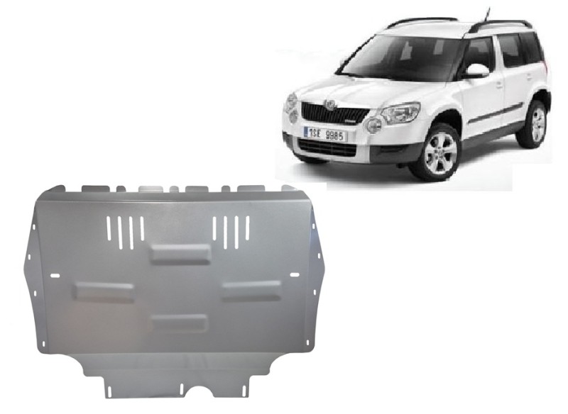 Aluminium plaque couvercle cache protection moteur Skoda Yeti (2009-2012)