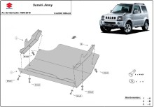 Aluminium plaque couvercle cache protection moteur Suzuki Jimny (1998-2018)