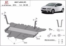 Acier plaque couvercle cache protection moteur Seat Toledo 1 (2012-2020)