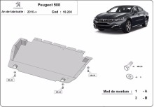 Acier plaque couvercle cache protection moteur Peugeot 206 (2010-2018)