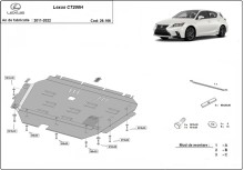 Stalowa Osłona pod silnik Lexus CT200H (2011-2026)