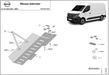 Acier plaque couvercle cache protection EGR système Start-Stop Nissan Interstar (2024-2026)