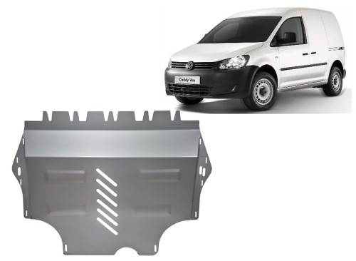 Aluminium Osłona pod silnik VW Caddy - Webasto (2011-2020)